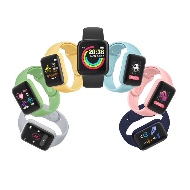 D20 Pro Smart Watch Bluetooth Fitness Tracker Sport Heart Rate Monitor