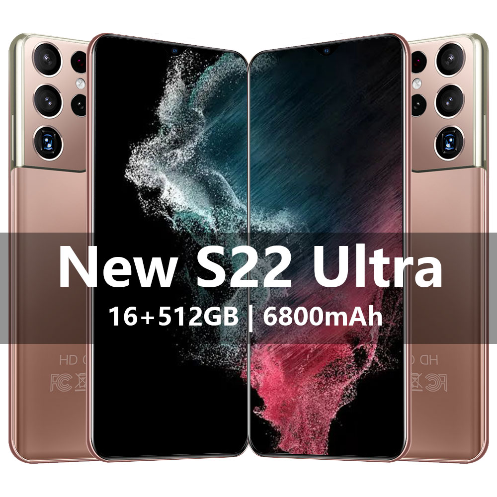 2022 New S22 Ultra Smartphone 16GB+512GB 6800mAh