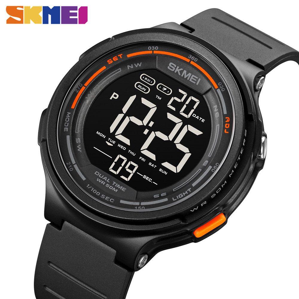 SKMEI Creative LED Electronic Sport Watches Count Down Stopwatch